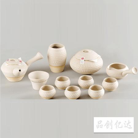 中國元素-陶韻白陶茶具